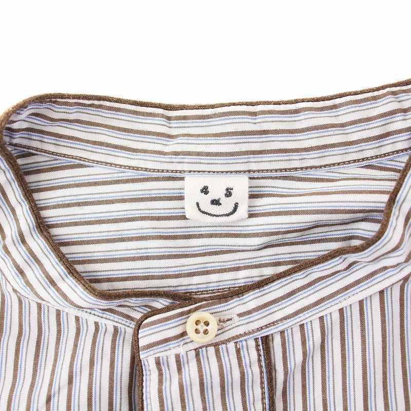 45R ダンプマルチストライプのパジャマドレス ワンピース 45Rダンプマルチストライプのパジャマドレス: WOMEN｜45R